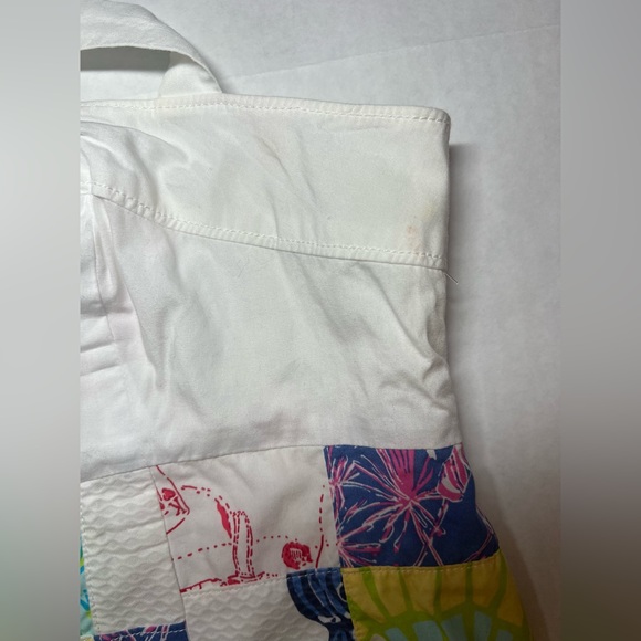 Lilly Pulitzer Yesenia Square One Sewn Patchwork Sleeveless Dress Size 6 - Picture 5 of 9